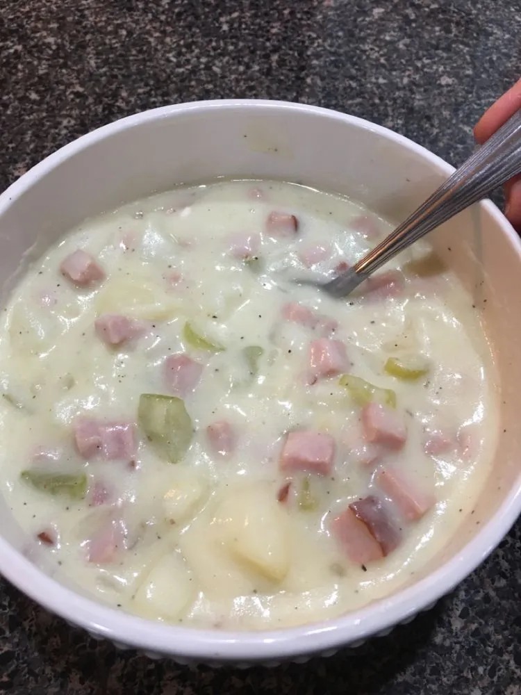 ASY AND COMFORTING HAM AND POTATO SOUP 