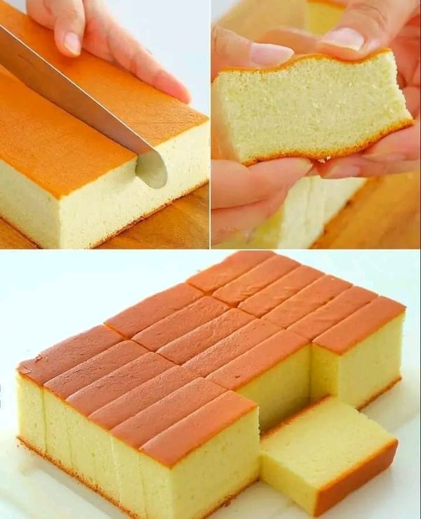 Condensed Milk Castella Cake