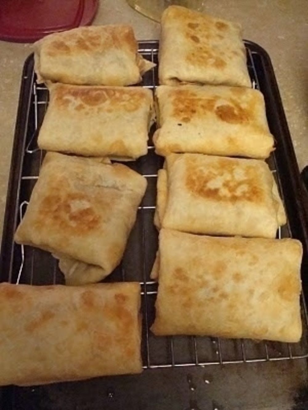 Baked Chicken Chimichangas