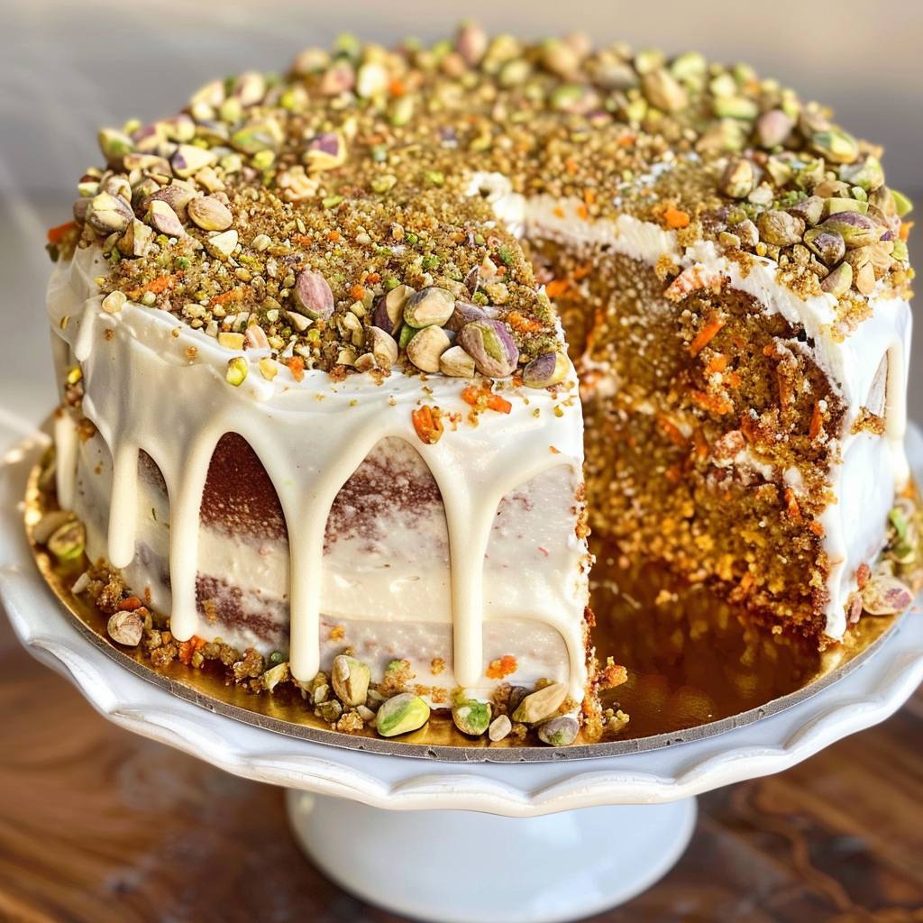 Pistachio Carrot Cake