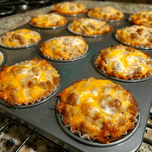 Sausage & Cheese Muffins