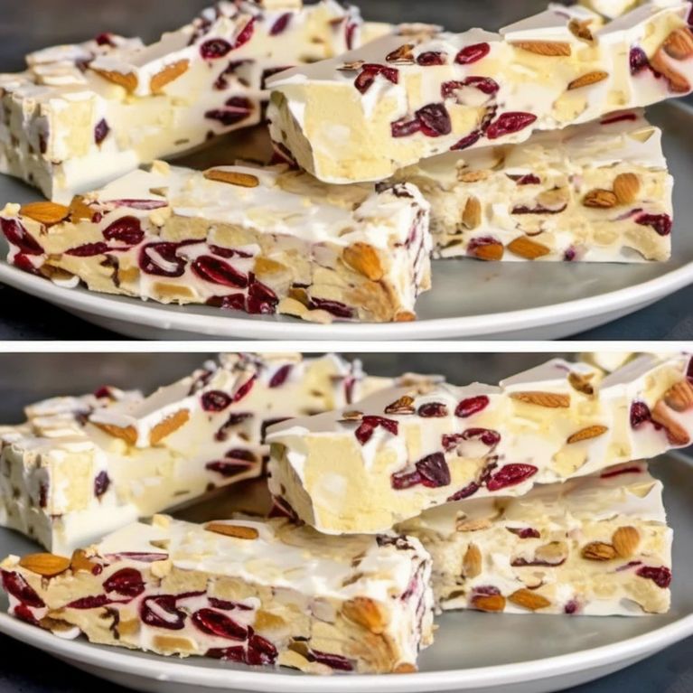 Almond Walnut Cranberry Nougat