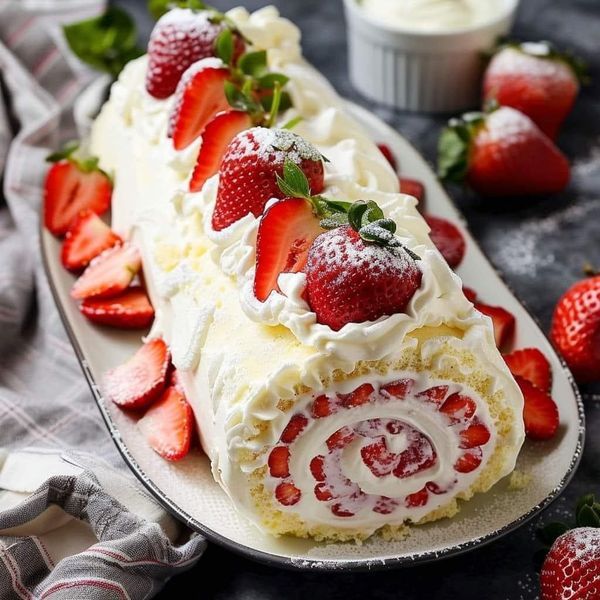 STRAWBERRY SWISS ROLL