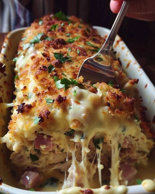 Chicken Cordon Bleu Meatloaf