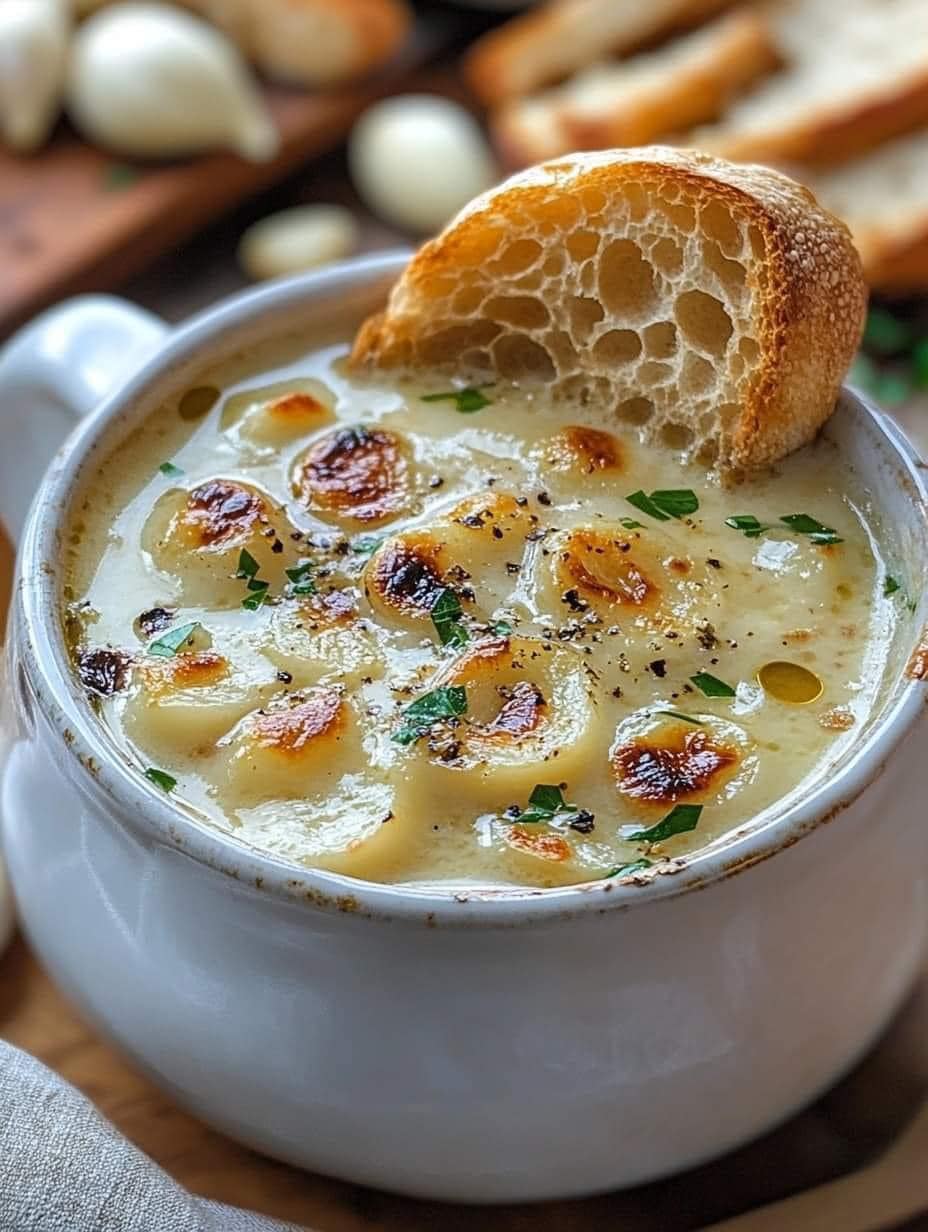 Country French Garlic Soup