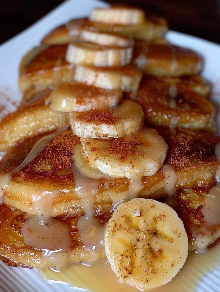 Banana Pudding Stuffed French Toast