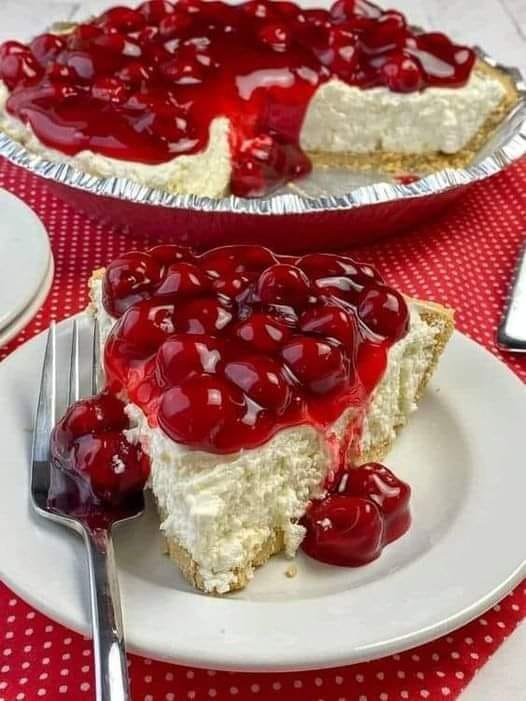 Easiest No-Bake Cherry Cheesecake