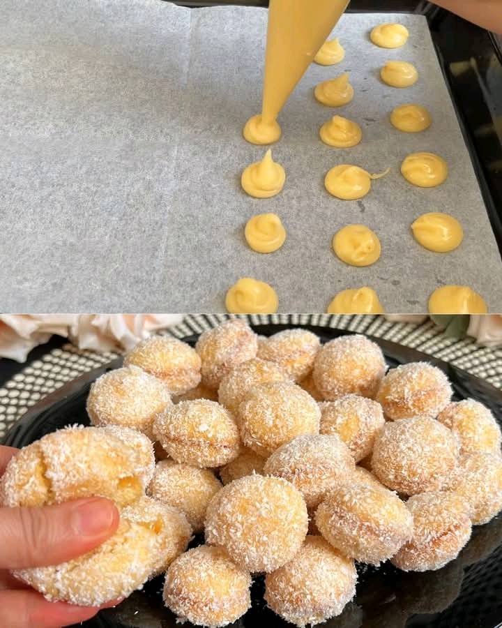 Simple Jam-Filled Coconut Cookies