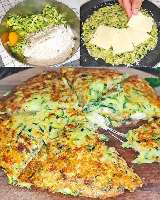 Zucchini pizza, better than pizza, easy and cheap recipe!