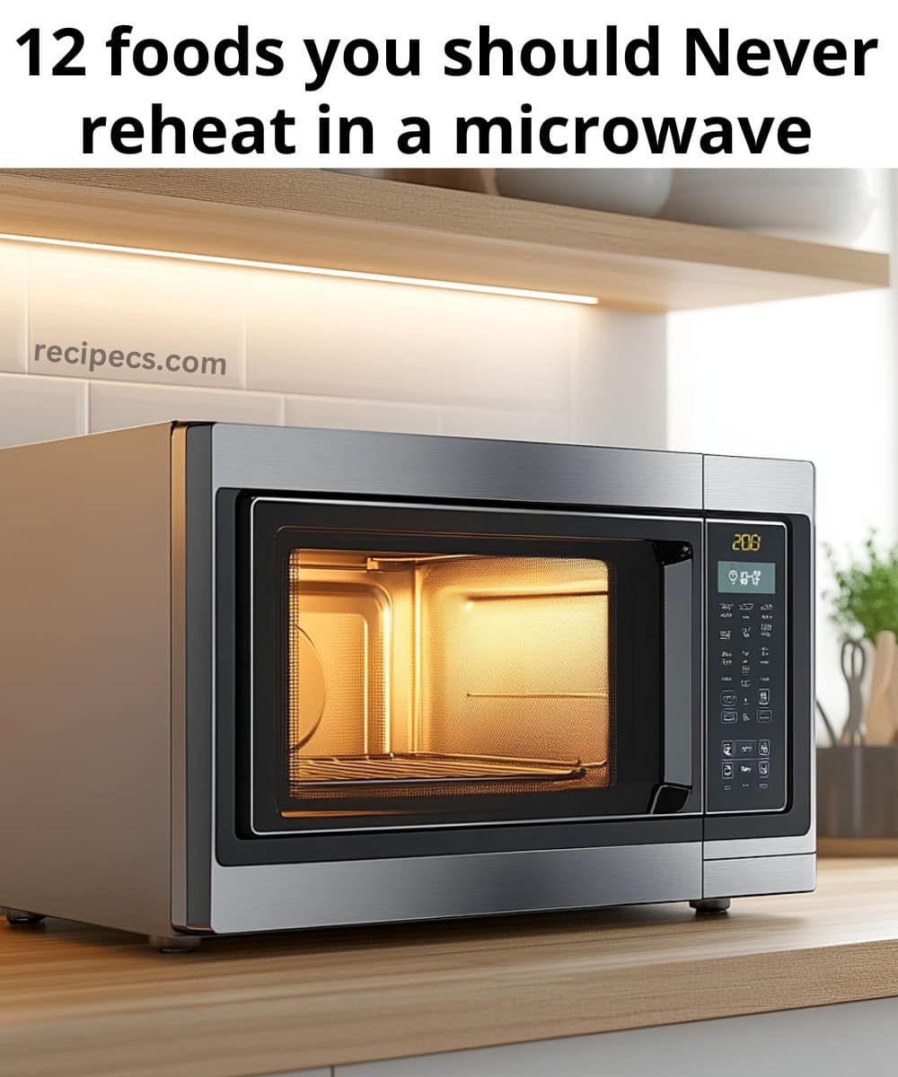 12 foods you should Never reheat in a microwave