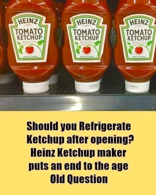 The Great Ketchup Debate: To Refrigerate or Not to Refrigerate?