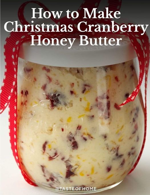 How To Make Christmas Cranberry Honey Butter