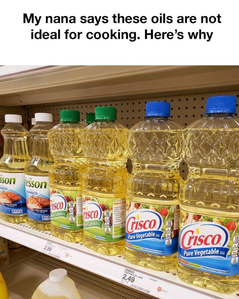 My nana says these oil are not ideal for cooking. here’s why