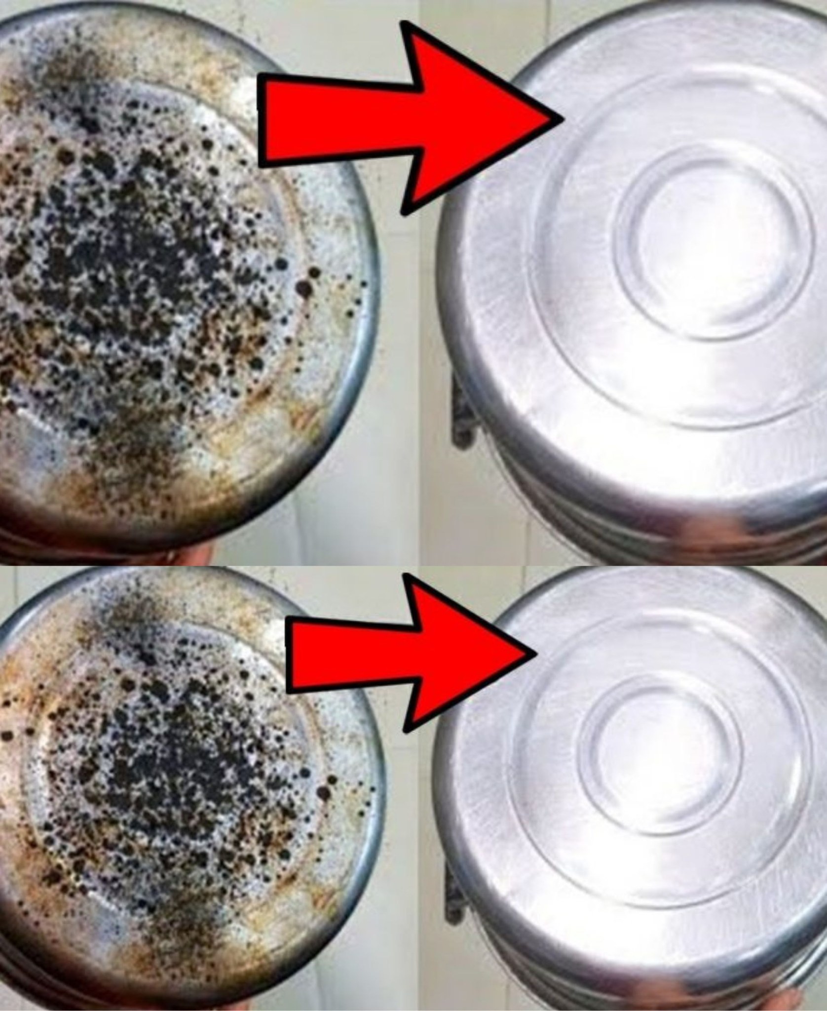 This is what happens to your burnt pots when you combine vinegar and sugar