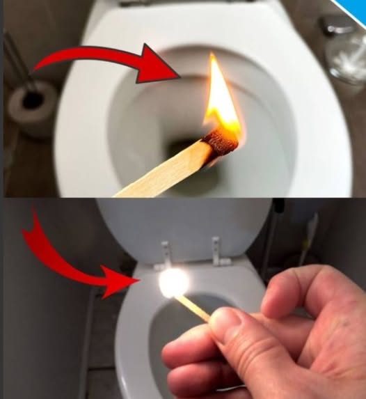 Title: « A Genius Trick to Eliminate Toilet Odors: One Match Is All You Need! »