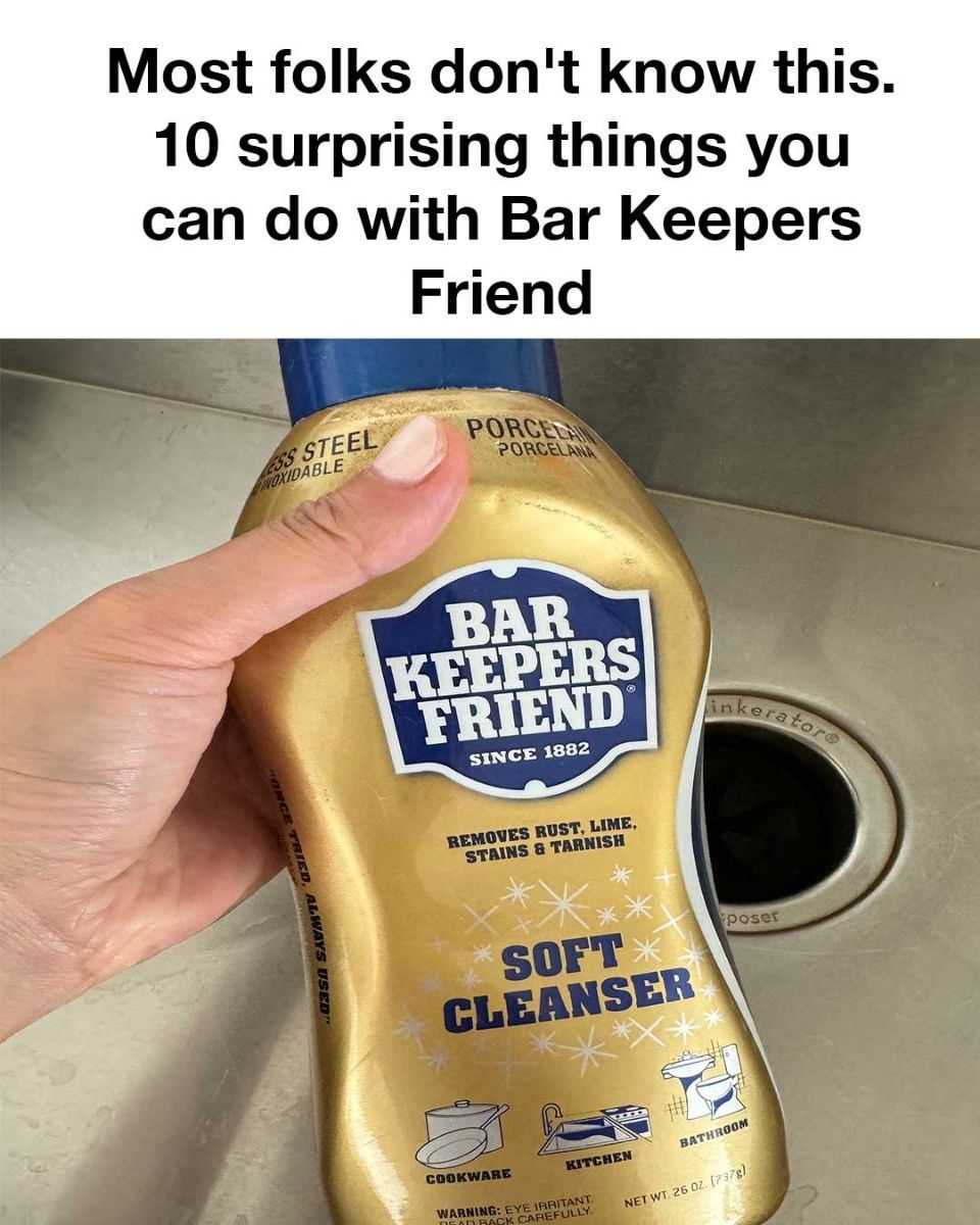 Most folks dont know this 10 surprings things you can do with bar keepers friend