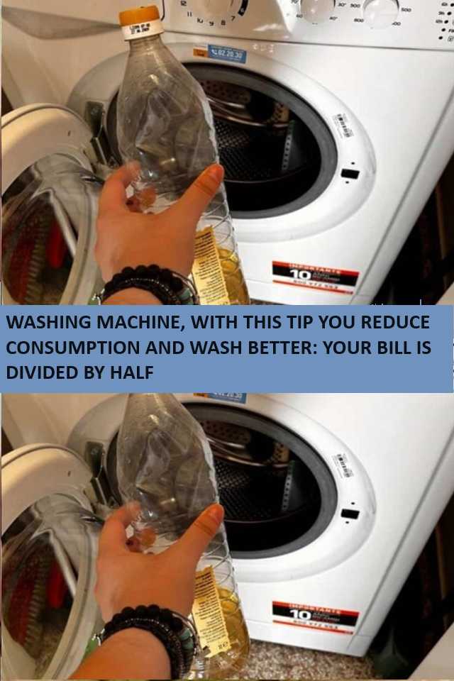 WASHING MACHINE, WITH THIS TIP YOU REDUCE CONSUMPTION AND WASH BETTER: YOUR BILL IS DIVIDED BY HALF