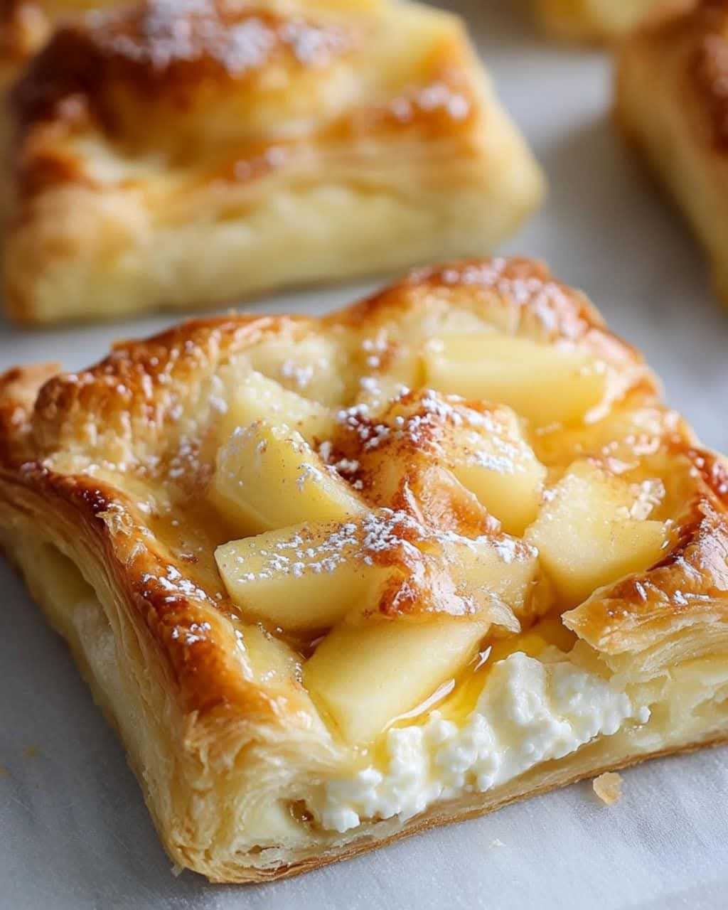 Danish Apple Cottage Cheese Pastries